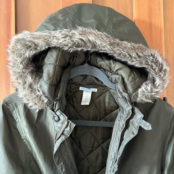 Janie and Jack warm winter coat Olive size 8 - Picture 3 of 7